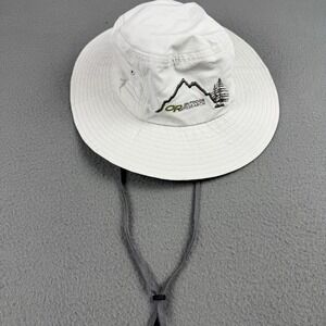 Outdoor Research Size S Embroidered Khaki Bucket Boonie Sun Hat with Drawstrings